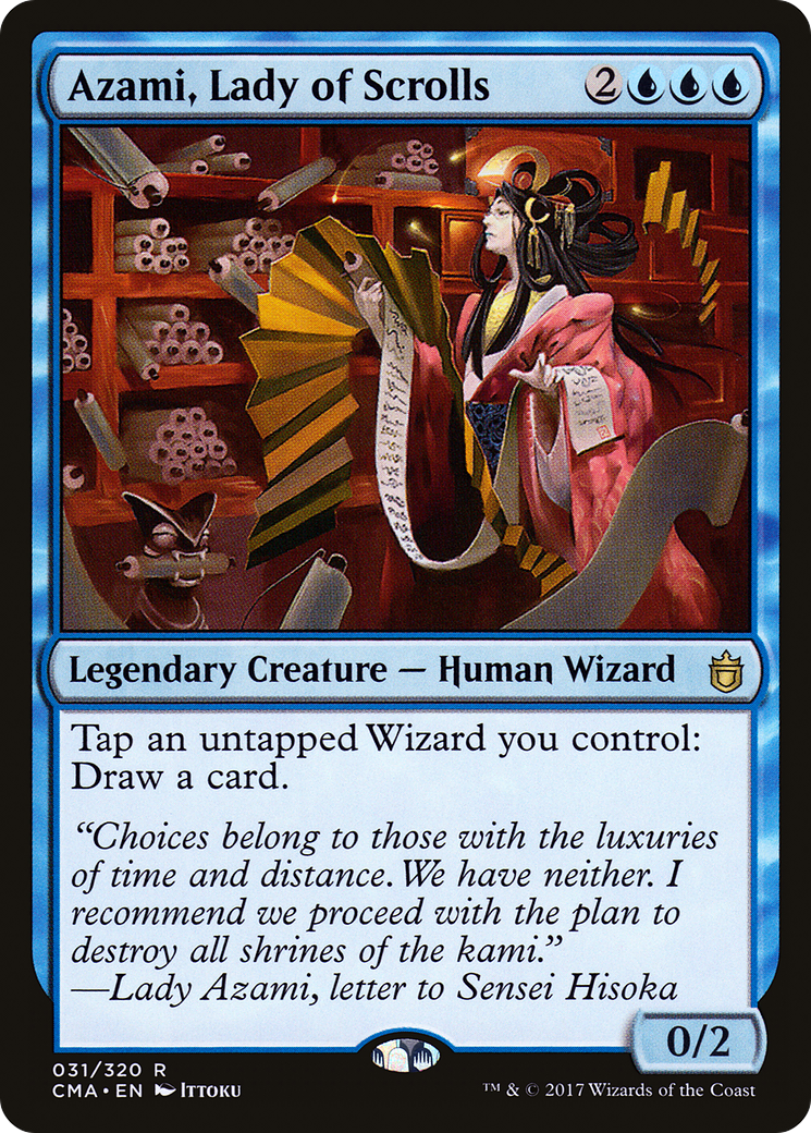 {R} Azami, Lady of Scrolls [Commander Anthology][CMA 031]
