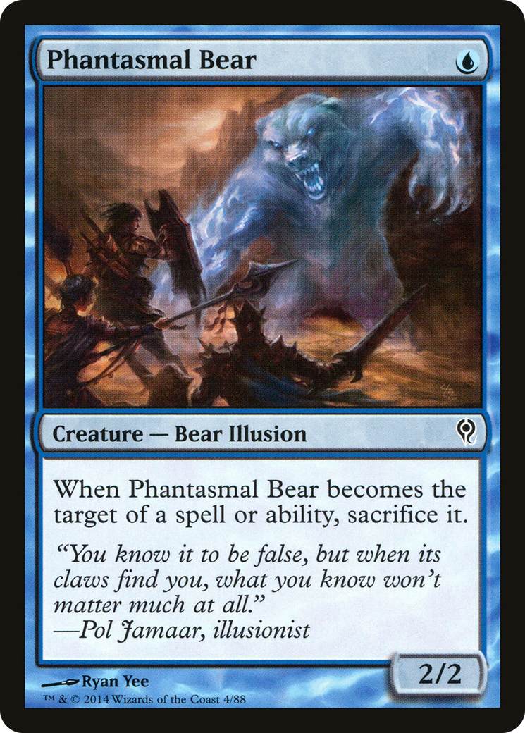 {C} Phantasmal Bear [Duel Decks: Jace vs. Vraska][DDM 004]