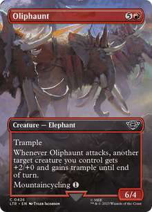 {C} Oliphaunt (Borderless Alternate Art) [The Lord of the Rings: Tales of Middle-Earth][LTR 426]