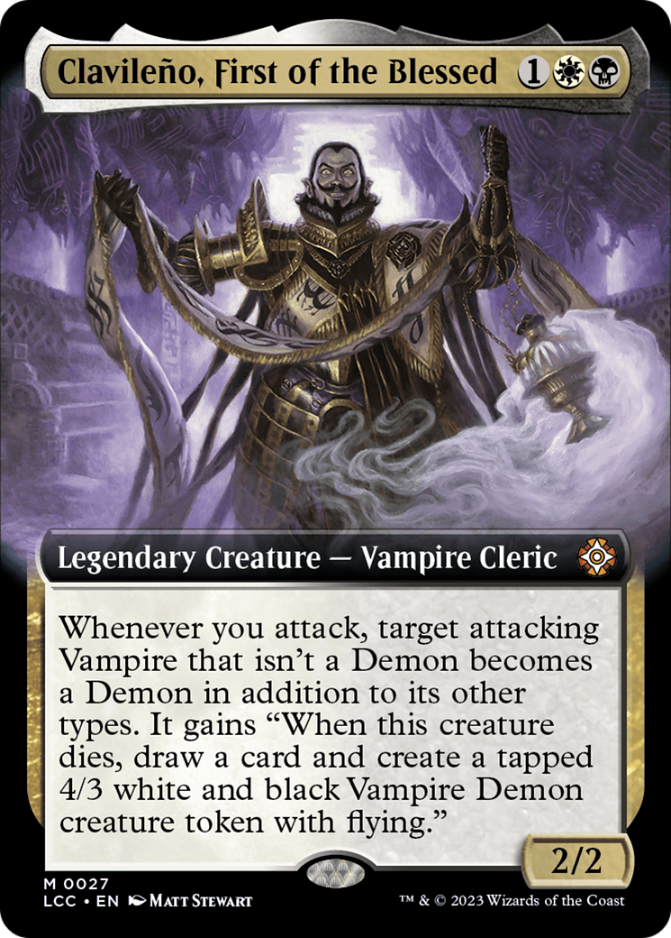 {R} Clavileno, First of the Blessed (Extended Art) [The Lost Caverns of Ixalan Commander][LCC 027]
