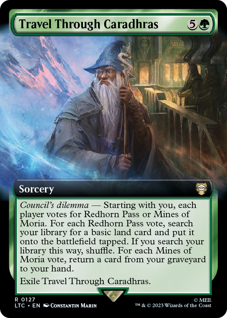 {R} Travel Through Caradhras (Extended Art) [The Lord of the Rings: Tales of Middle-Earth Commander][LTC 127]