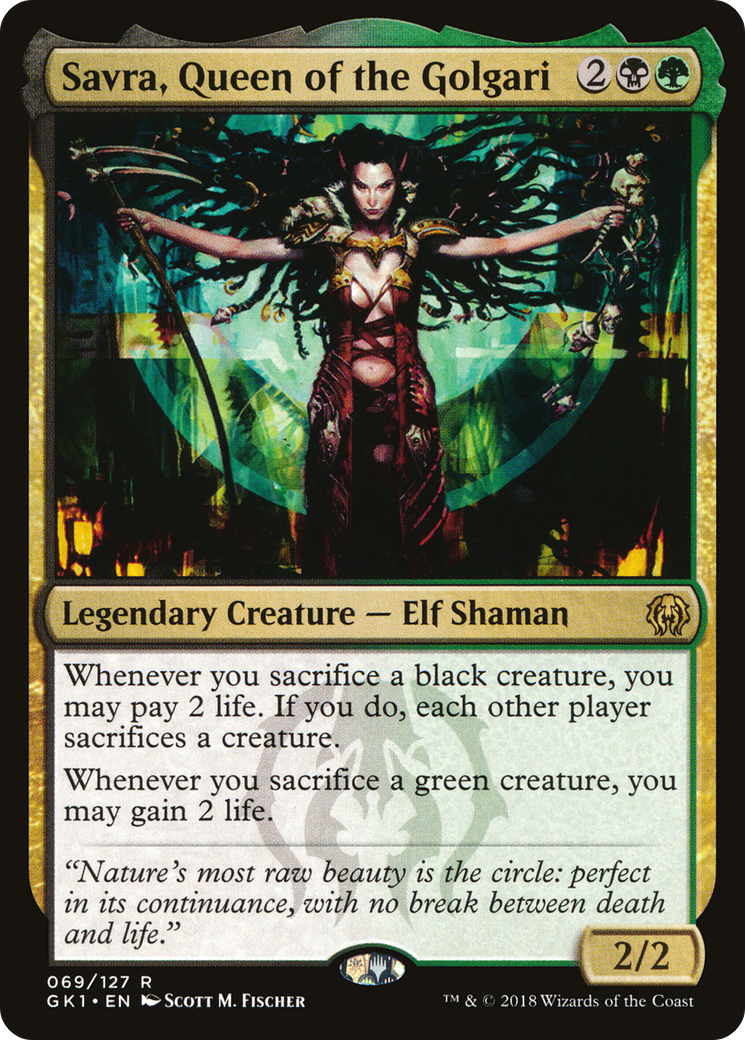 {R} Savra, Queen of the Golgari [Guilds of Ravnica Guild Kit][GK1 069]