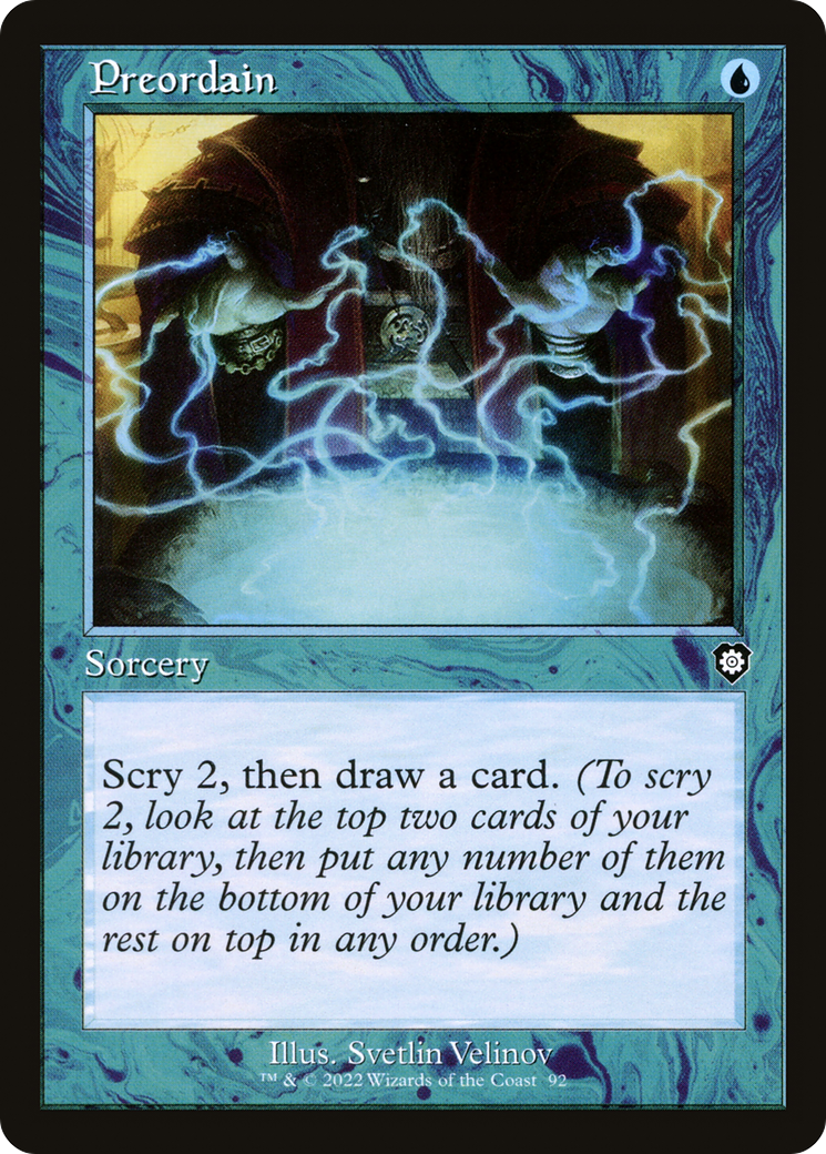 {C} Preordain (Retro) [The Brothers' War Commander][BRC 092]