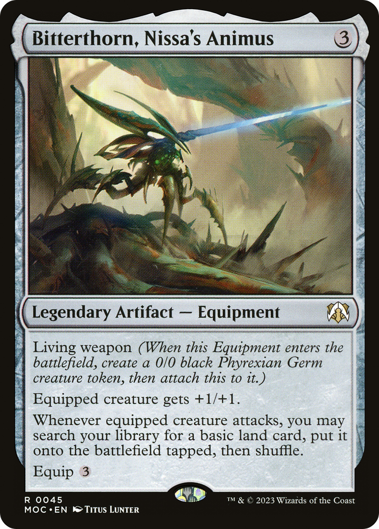 {R} Bitterthorn, Nissa's Animus [March of the Machine Commander][MOC 045]