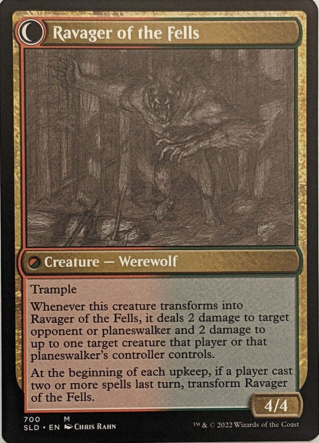 {R} Huntmaster of the Fells // Ravager of the Fells (Sketch) [Secret Lair Drop Promos][SLD 700]