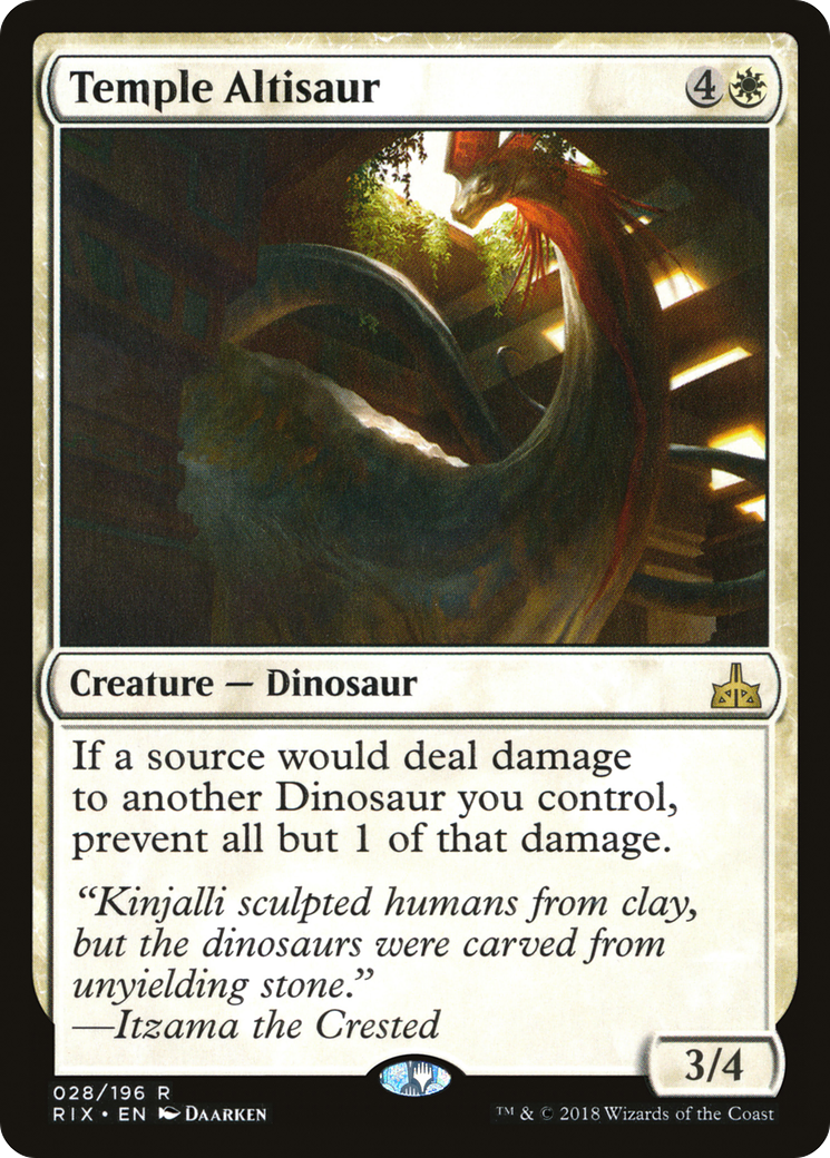 {R} Temple Altisaur [Rivals of Ixalan][RIX 028]