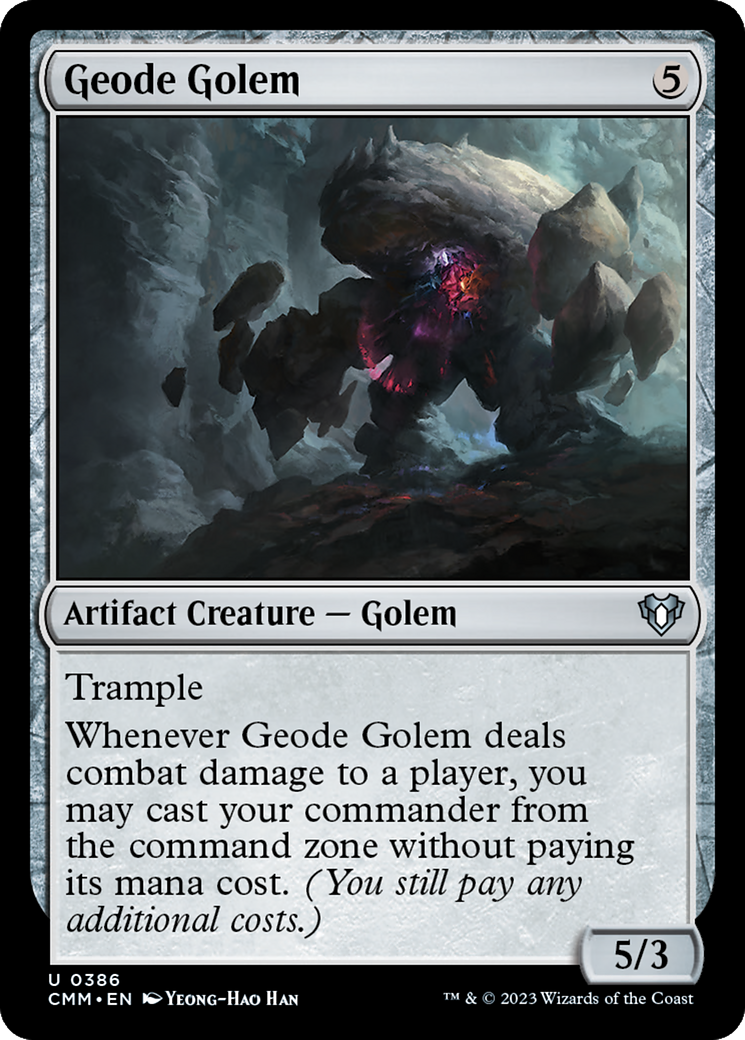 {C} Geode Golem [Commander Masters][CMM 386]