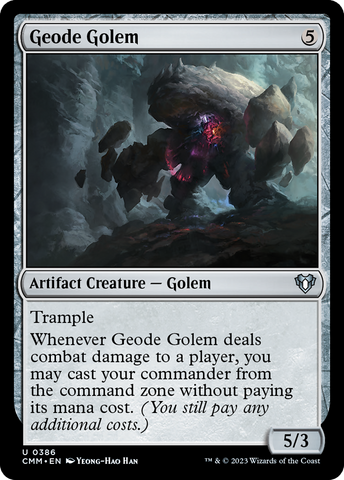 {C} Geode Golem [Commander Masters][CMM 386]
