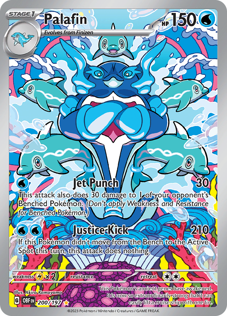 Palafin - 200/197 200 - SV03 Obsidian Flames Holofoil