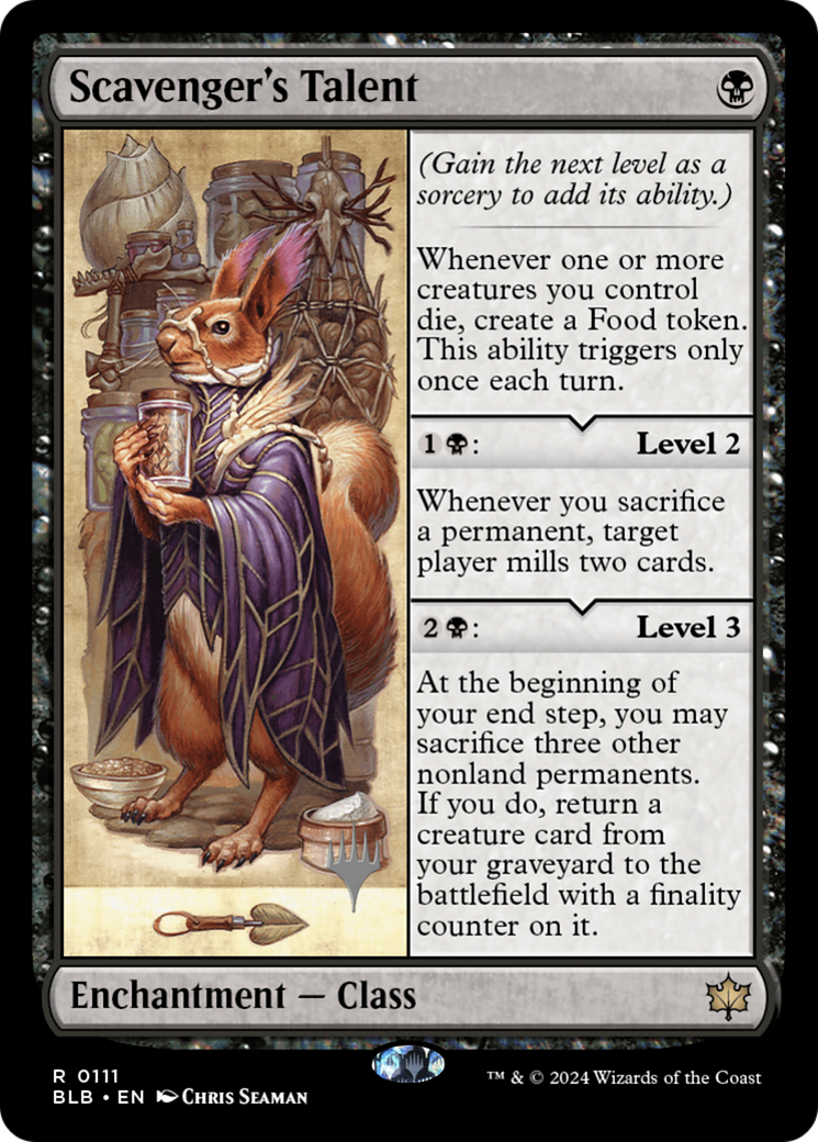 {@R} Scavenger's Talent (Promo Pack) [Bloomburrow Promos][PP BLB 111]