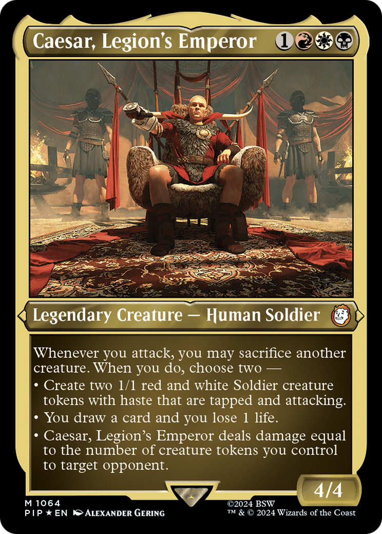 {R} Caesar, Legion's Emperor (Display Commander) [Fallout][PIP 1064]