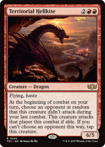 {R} Territorial Hellkite [Tarkir: Dragonstorm Commander][TDC 240]