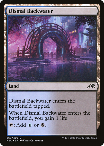 {C} Dismal Backwater [Kamigawa: Neon Dynasty][NEO 267]