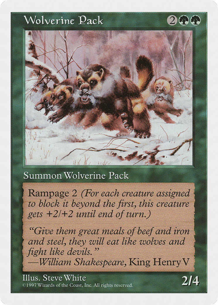 {C} Wolverine Pack [Fifth Edition][5ED 344] - Misty Mountain Games