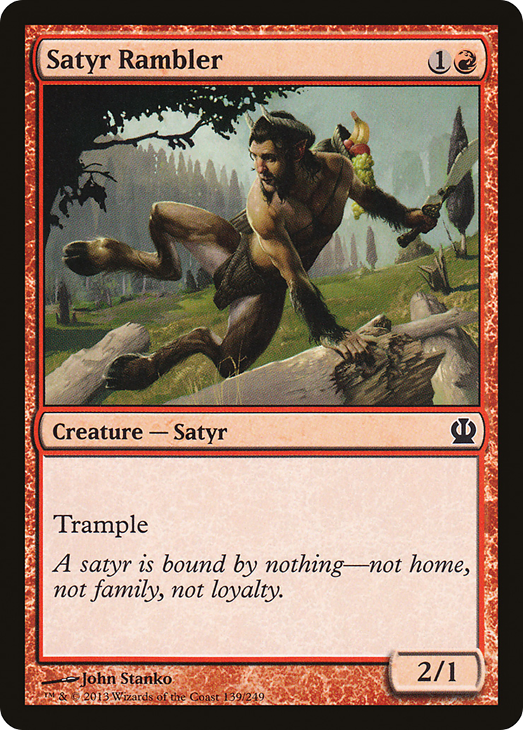 {C} Satyr Rambler [Theros][THS 139]