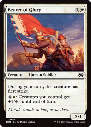{@C} Bearer of Glory [Tarkir: Dragonstorm][TDM 004]