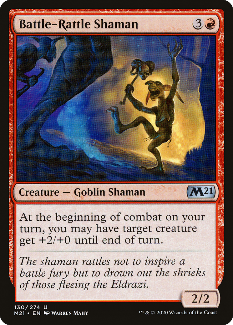 {C} Battle-Rattle Shaman [Core Set 2021][M21 130]