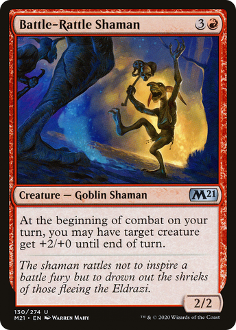 {C} Battle-Rattle Shaman [Core Set 2021][M21 130]