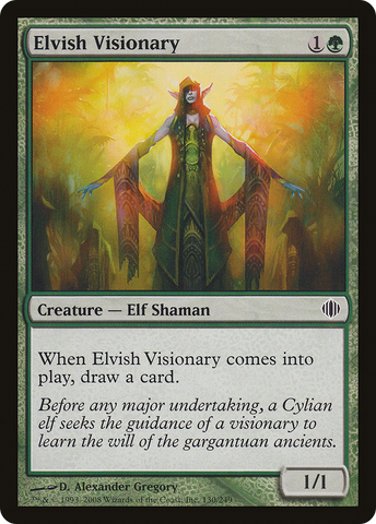 {C} Elvish Visionary [Shards of Alara][ALA 130]