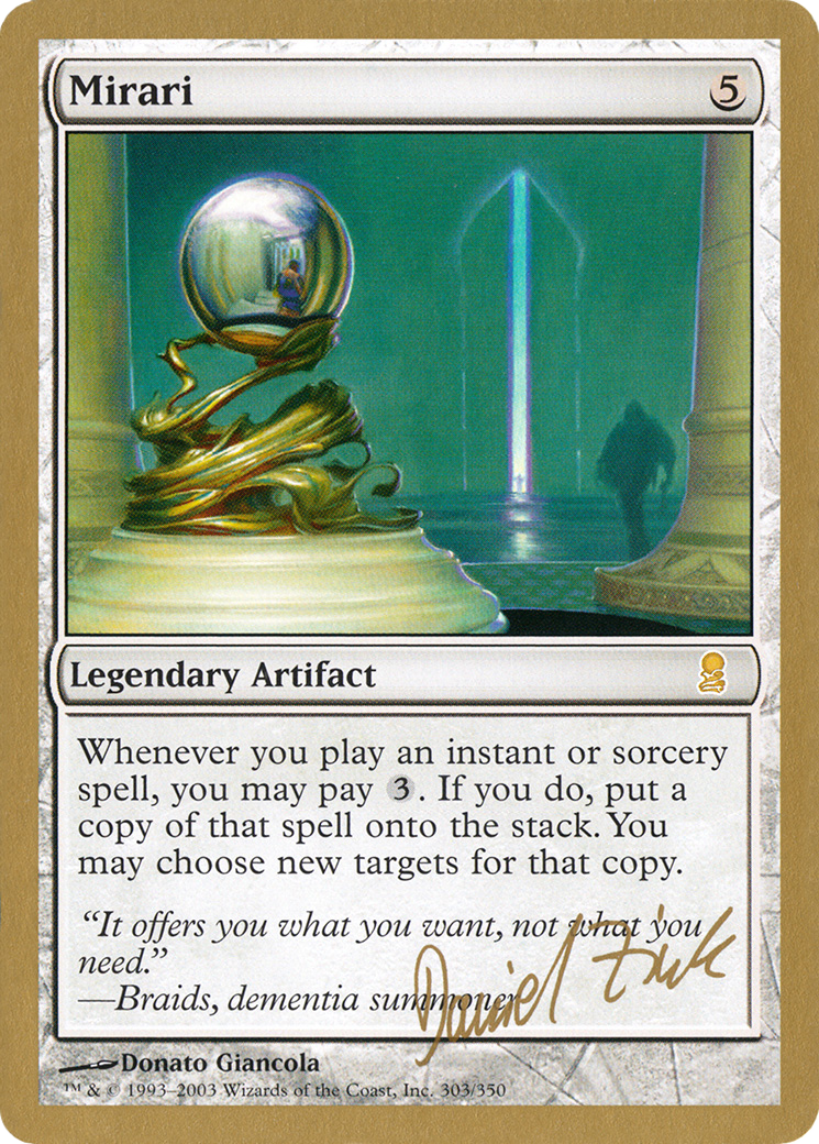 {R} Mirari (Daniel Zink) [World Championship Decks 2003][GB WC03 DZ303]