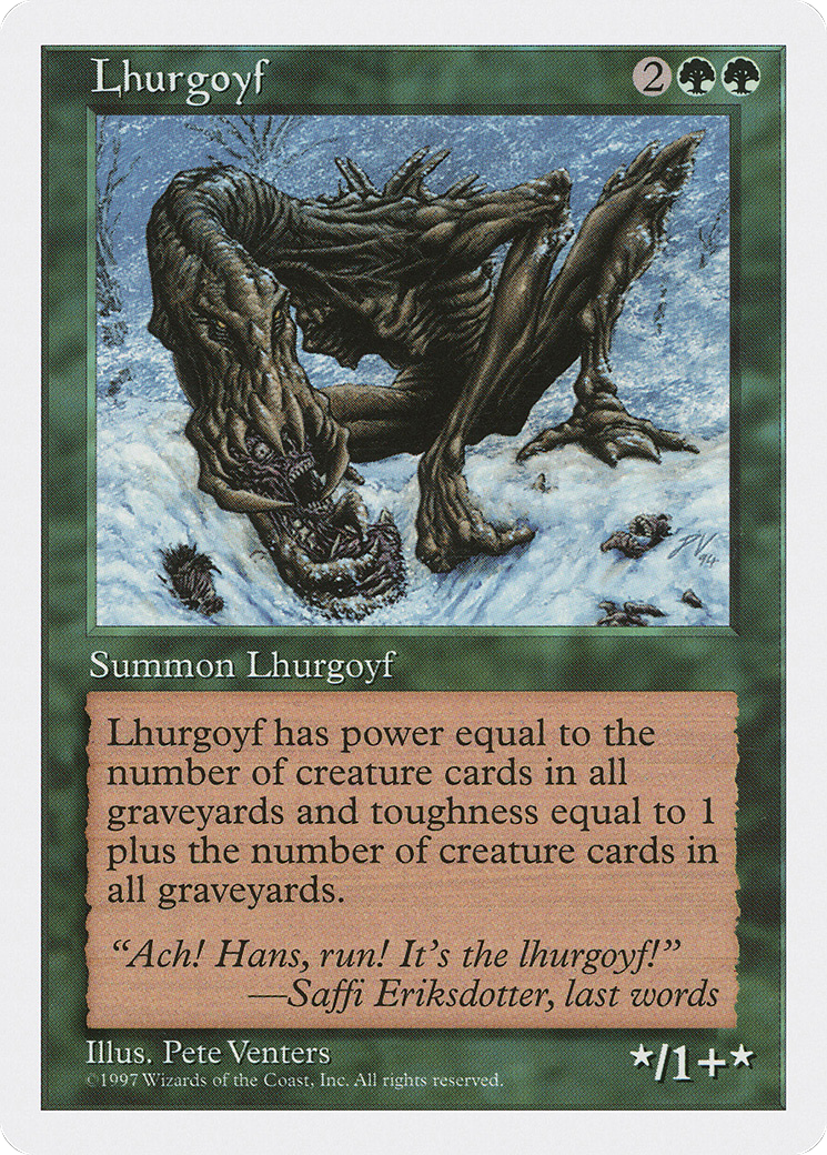 {R} Lhurgoyf [Fifth Edition][5ED 309]