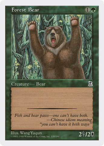 {C} Forest Bear [Portal Three Kingdoms][PTK 135]