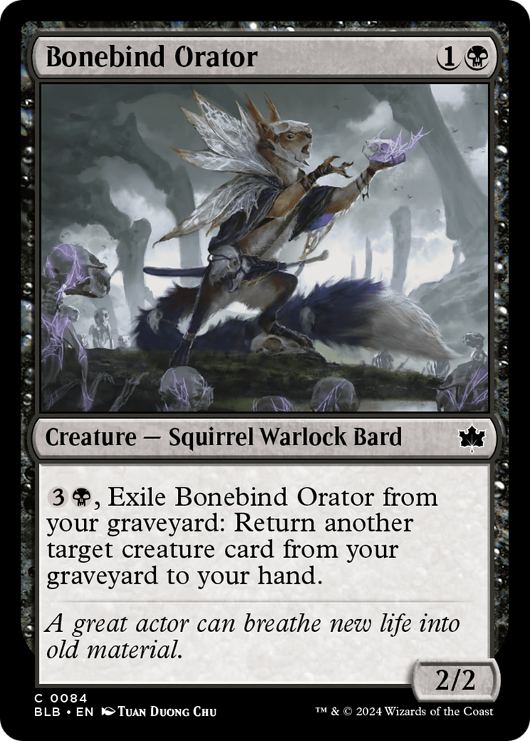 {@C} Bonebind Orator [Bloomburrow][BLB 084]