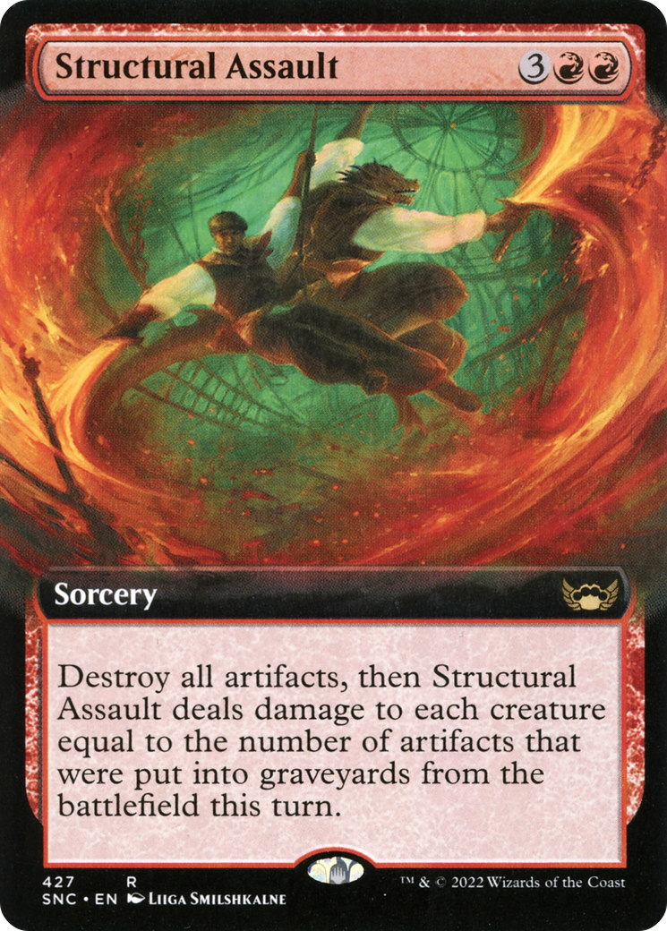 {R} Structural Assault (Extended Art) [Streets of New Capenna][SNC 427]
