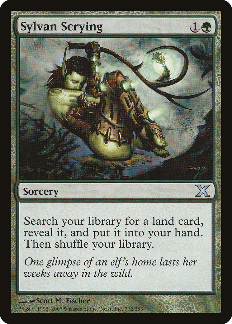 {C} Sylvan Scrying [Tenth Edition][10E 302] - Misty Mountain Games