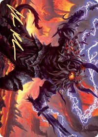 {A} Kardur, Doomscourge Art Card (Gold-Stamped Signature) [Kaldheim Art Series][GS AKHM 057]