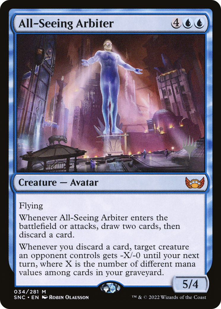 {R} All-Seeing Arbiter (Promo Pack) [Streets of New Capenna Promos][PP SNC 034]