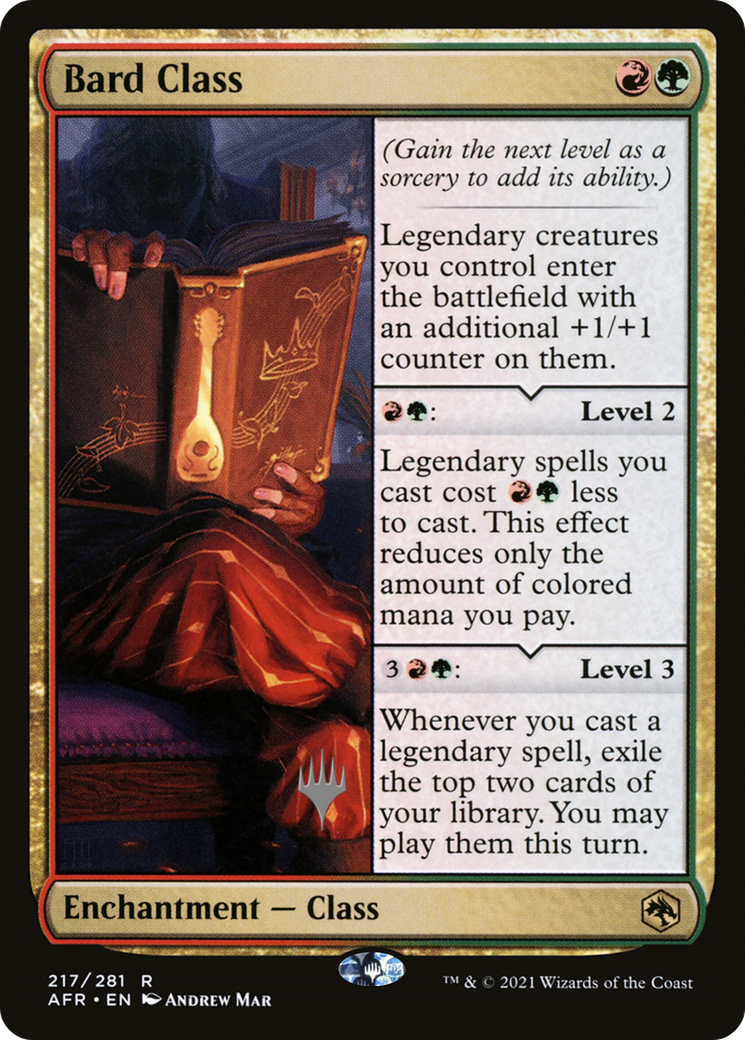 {R} Bard Class (Promo Pack) [Dungeons & Dragons: Adventures in the Forgotten Realms Promos][PP AFR 217]