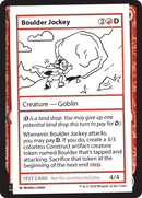{C} Boulder Jockey [Mystery Booster 2 Playtest Cards][MB2 PLAYTEST]