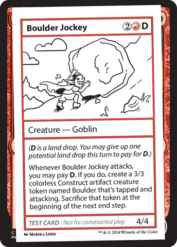 {C} Boulder Jockey [Mystery Booster 2 Playtest Cards][MB2 PLAYTEST]