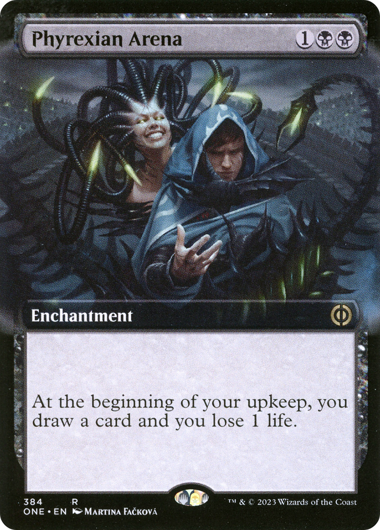 {R} Phyrexian Arena (Extended Art) [Phyrexia: All Will Be One][ONE 384]