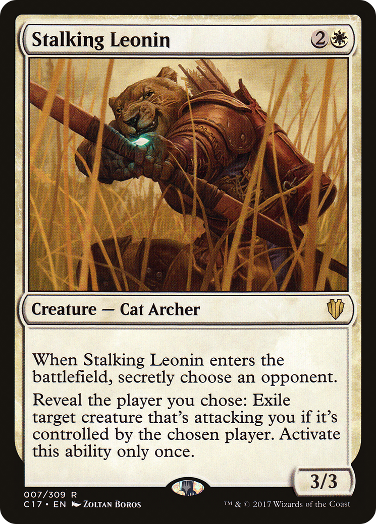 {R} Stalking Leonin [Commander 2017][C17 007]