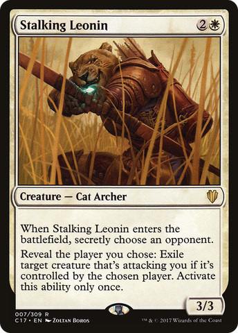 {R} Stalking Leonin [Commander 2017][C17 007]