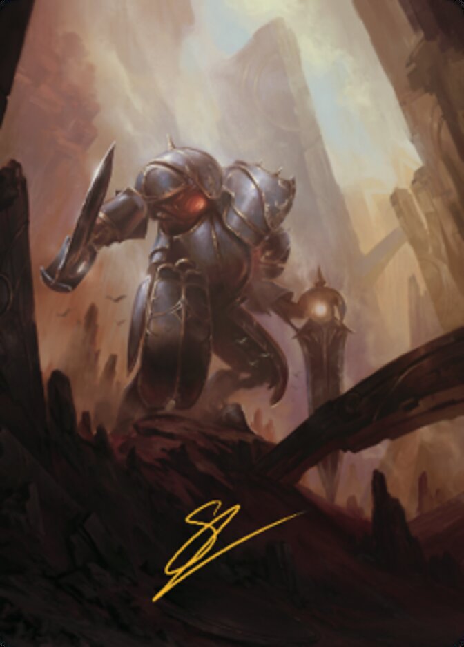 {A} Mountain Art Card (Gold-Stamped Signature) [The Brothers' War Art Series][GS ABRO 052]
