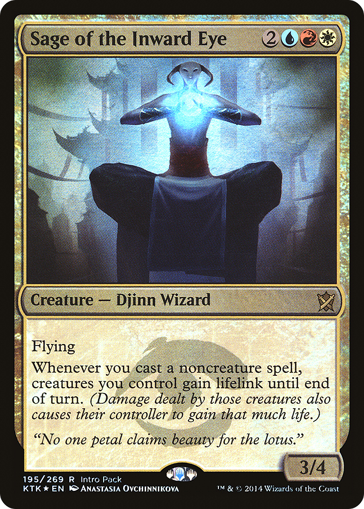 {R} Sage of the Inward Eye (Intro Pack) [Khans of Tarkir Promos][PA KTK 195]
