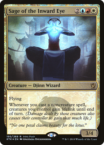 {R} Sage of the Inward Eye (Intro Pack) [Khans of Tarkir Promos][PA KTK 195]
