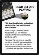 {T} Corpse Knight Reminder Card (Knights' Charge Brawl Deck) [Core Set 2020 Tokens][TM20 NULL]