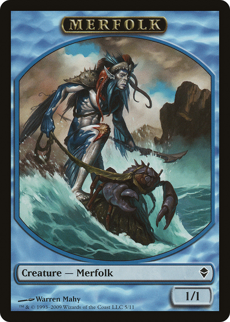 {T} Merfolk Token [Zendikar Tokens][TZEN 005]