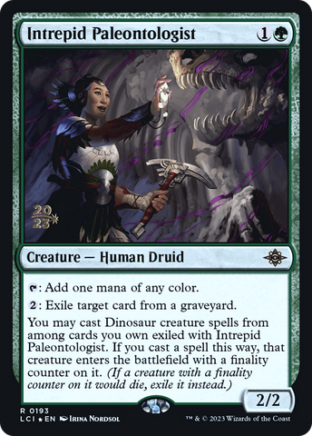 {@R} Intrepid Paleontologist [The Lost Caverns of Ixalan Prerelease Cards][PR LCI 193]