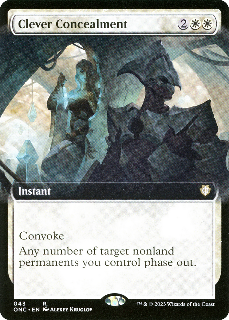 {R} Clever Concealment (Extended Art) [Phyrexia: All Will Be One Commander][ONC 043]