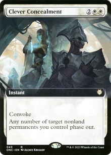 {R} Clever Concealment (Extended Art) [Phyrexia: All Will Be One Commander][ONC 043]