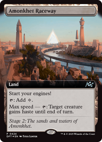 {@C} Amonkhet Raceway (Extended Art) [Aetherdrift][DFT 424]