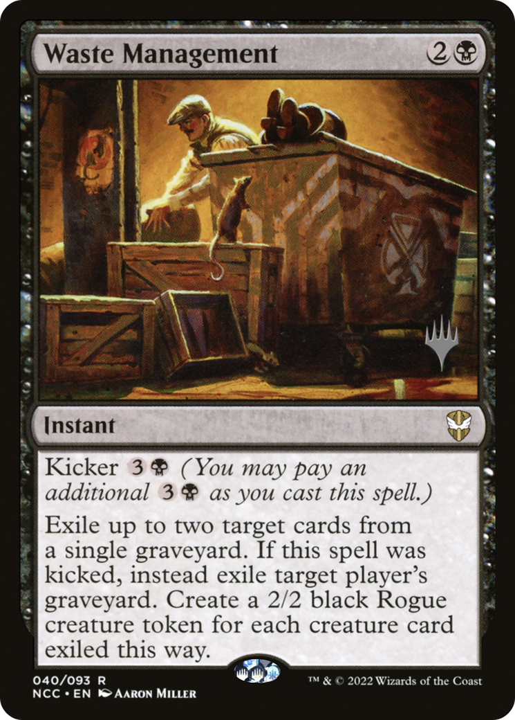 {R} Waste Management (Promo Pack) [Streets of New Capenna Commander Promos][PP NCC 040]