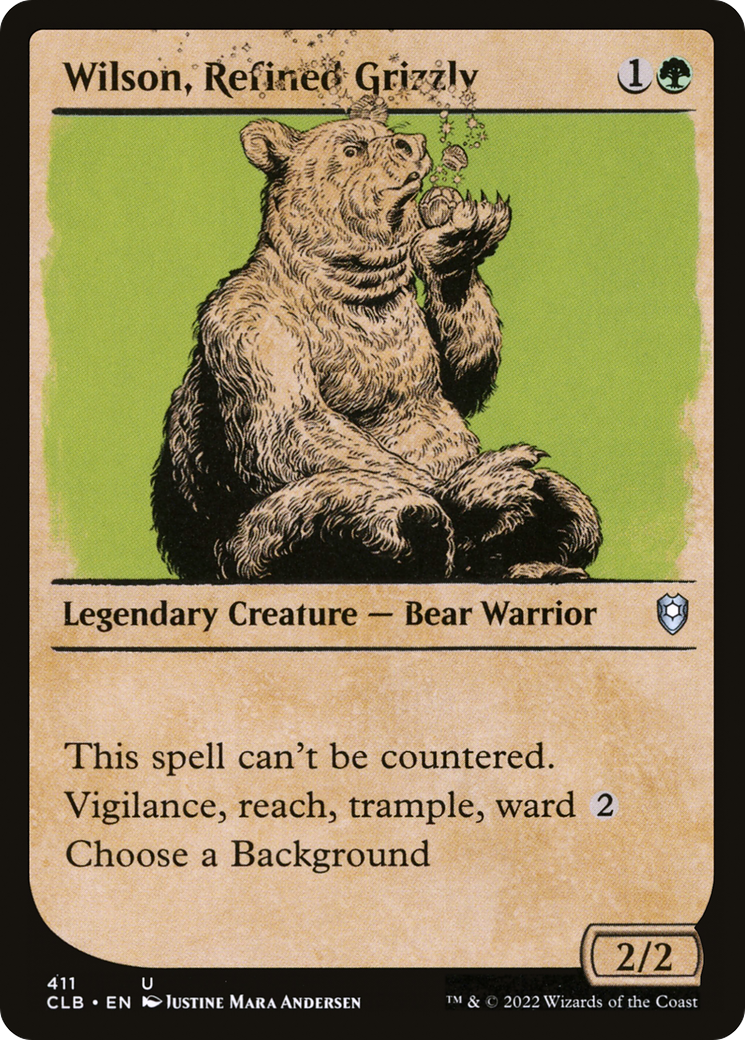 {C} Wilson, Refined Grizzly (Showcase) [Commander Legends: Battle for Baldur's Gate][CLB 411] - Misty Mountain Games