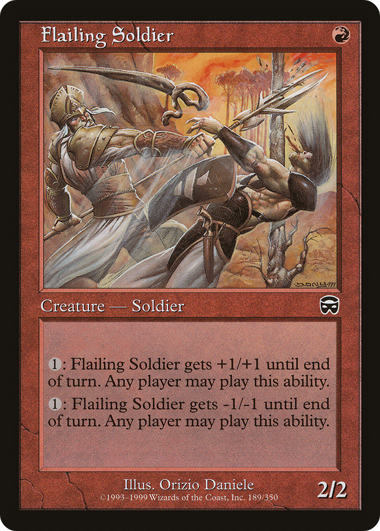 {C} Flailing Soldier [Mercadian Masques][MMQ 189]