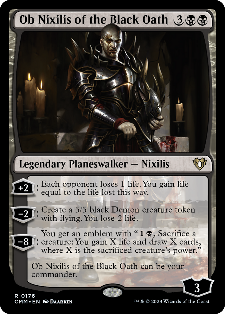 {R} Ob Nixilis of the Black Oath [Commander Masters][CMM 176]